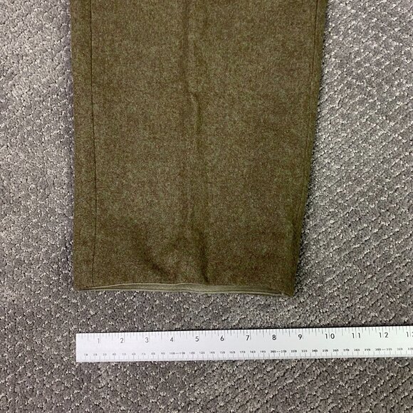 NWOT Vintage 1962 M&S German Military Pants Mens 28 x 30 Olive Cargo Wool Heavy - Picture 12 of 14